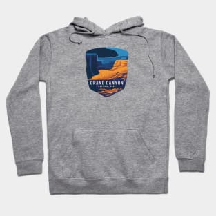 Grand Canyon National Park Abstract Emblem Hoodie